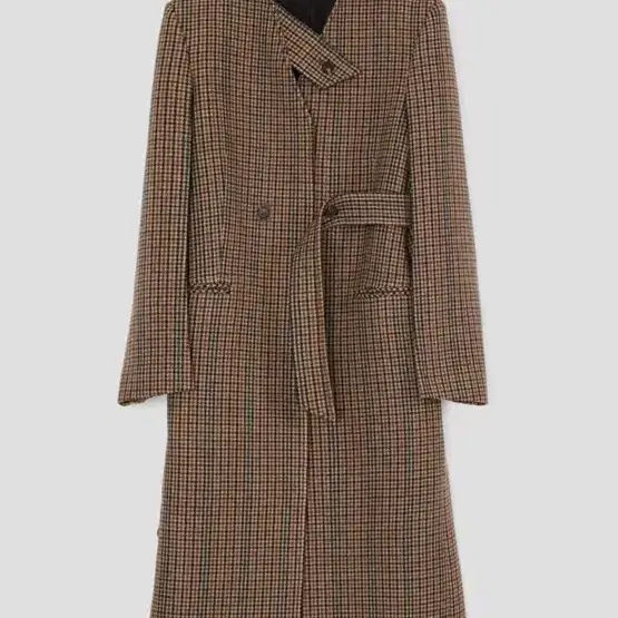 recto - 70's tooth check trans belt coat