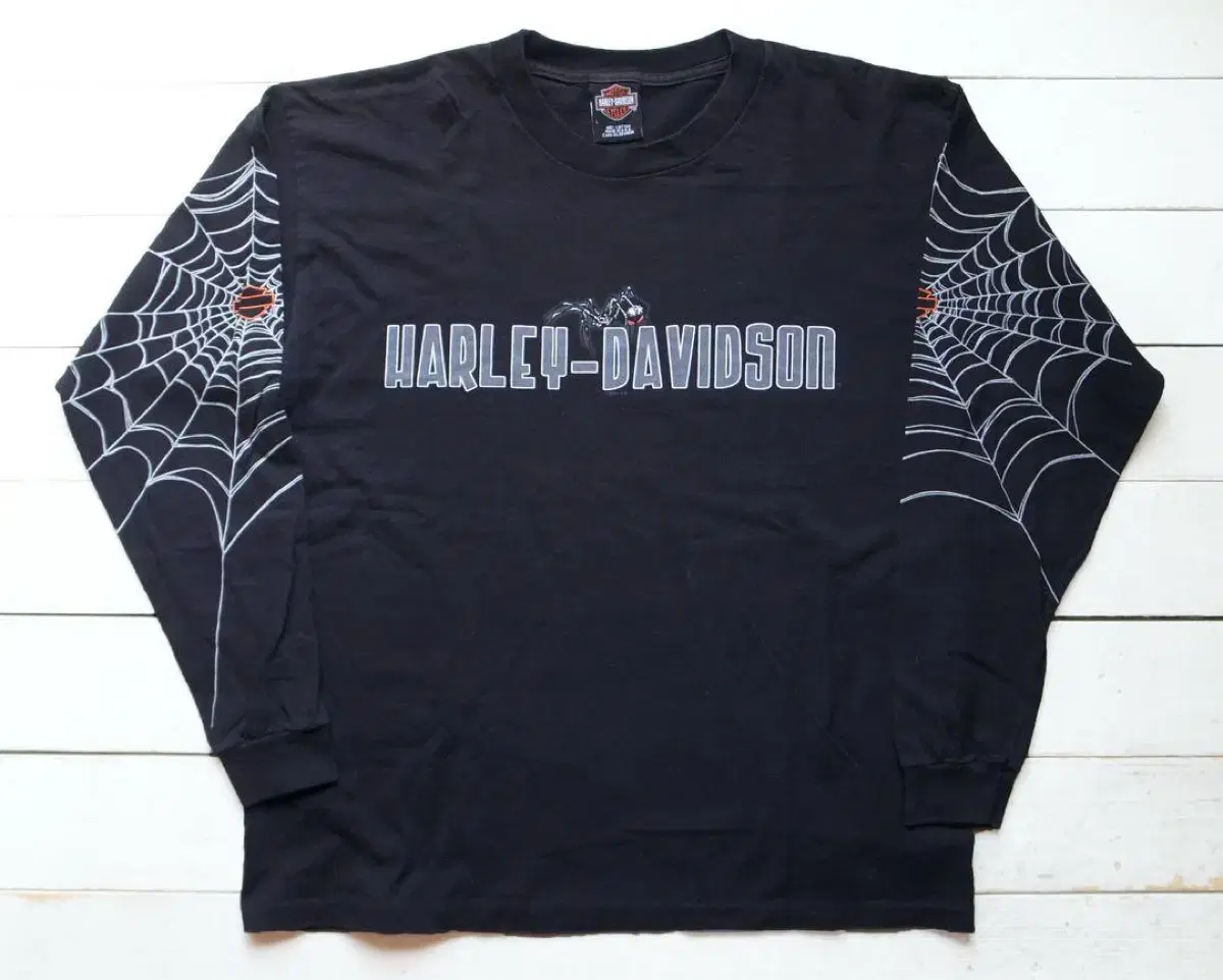 00s Harley-Davidson Spiderweb Long Sleeve L