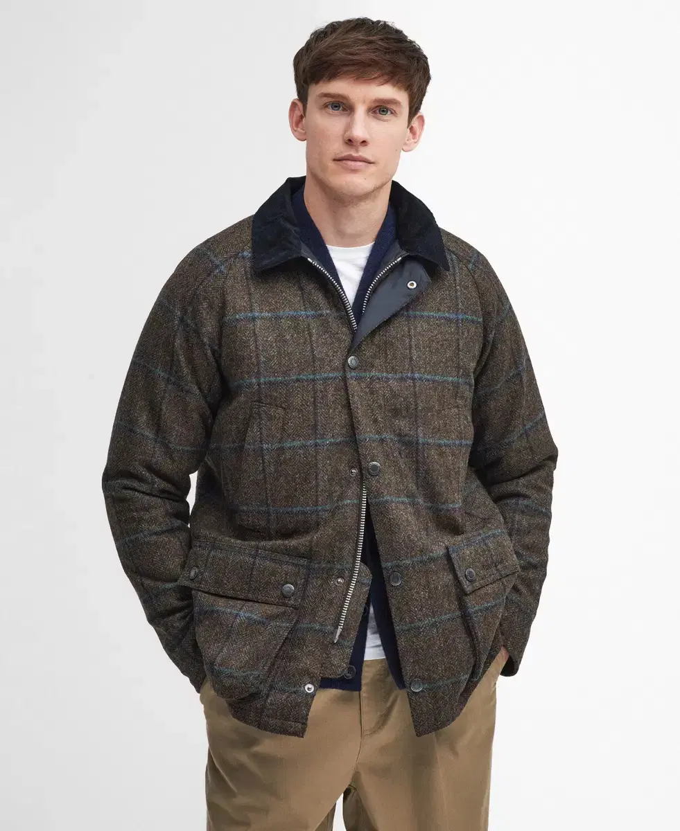 Barbour Vidale Brown Check Wool Jacket (Quick sale)