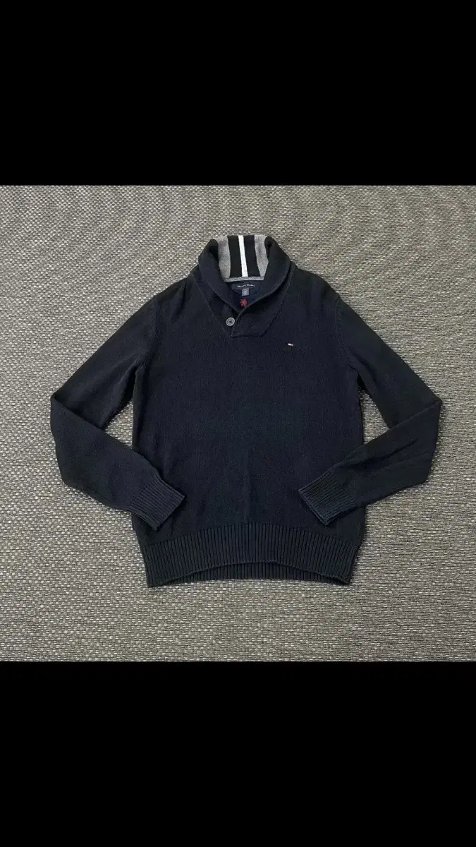 Tommy Hilfiger Shawl collar one-button cotton knit