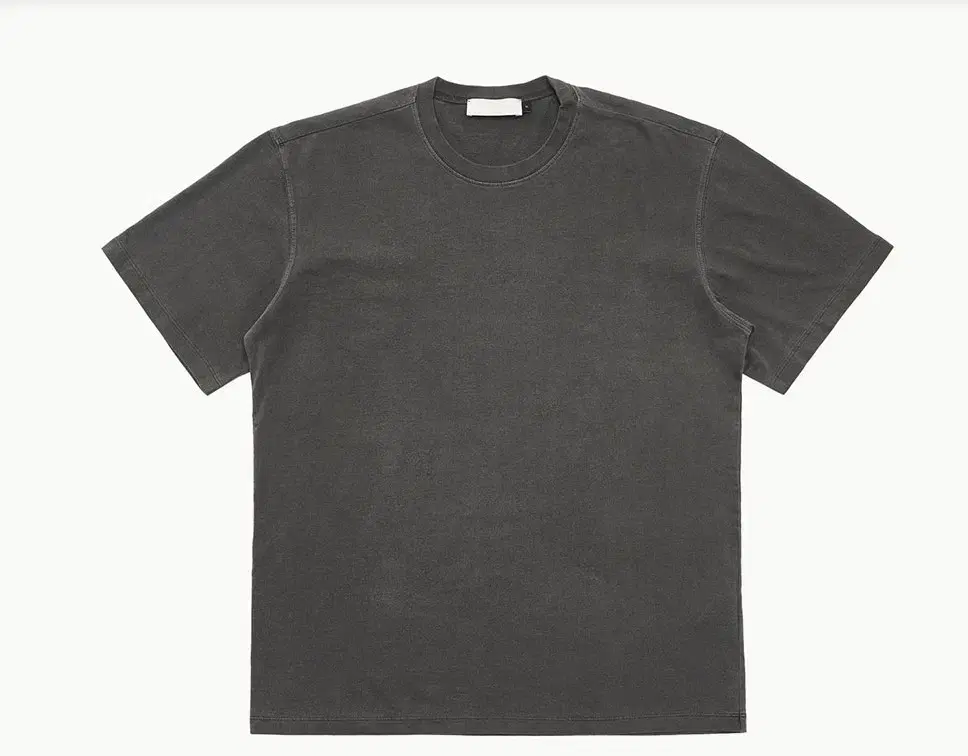 [M] Amemento Garment Dyed T-Shirt Charcoal