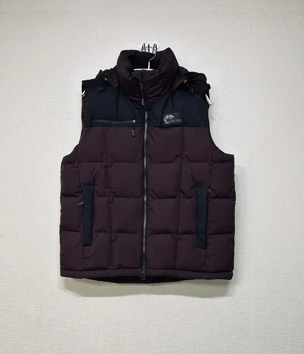 Nepa) Duck down hooded padded vest_100