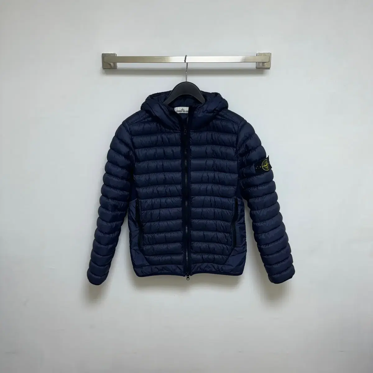 (S)Stone Island Garment Dying Lightweight Padded Navy