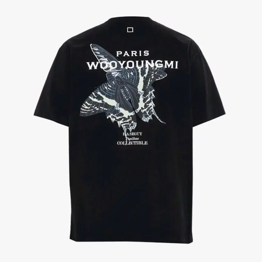 Wooyoungmi Butterfly butterfly back logo t-shirt black sells