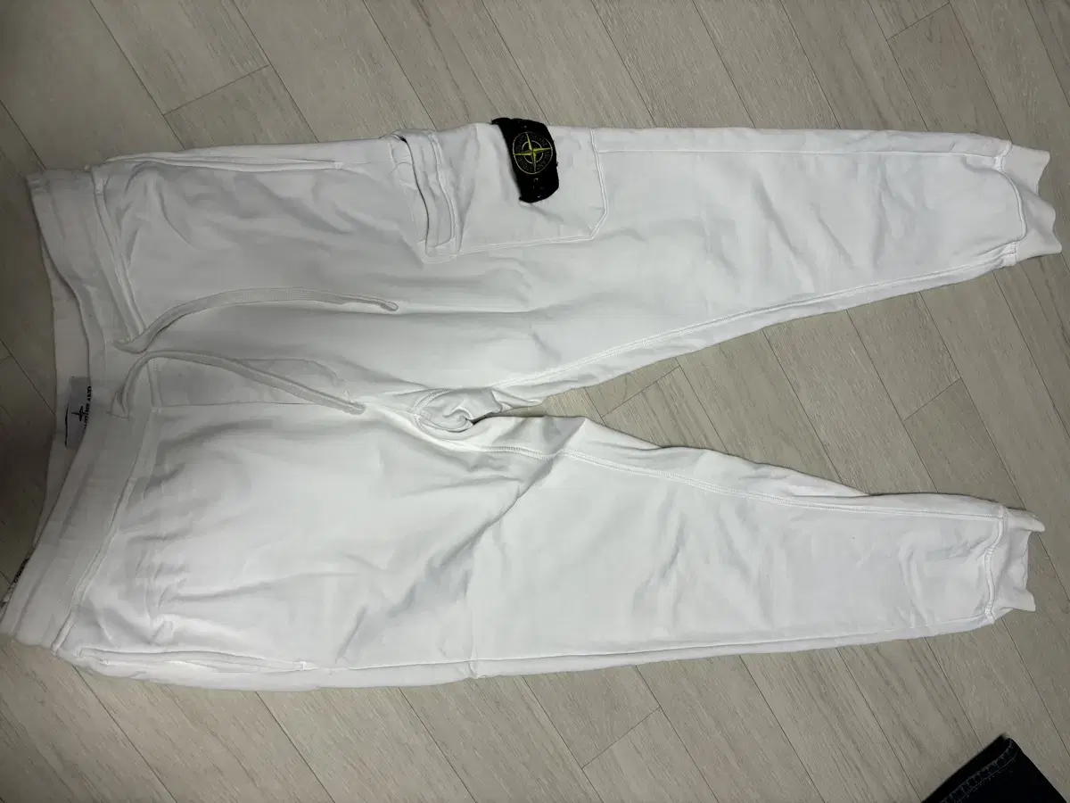 Stone Island White Jogger Pants