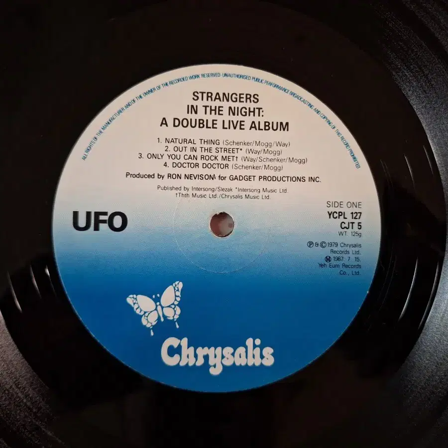 국내라이센스반/UFO - Strangers in the Night LP