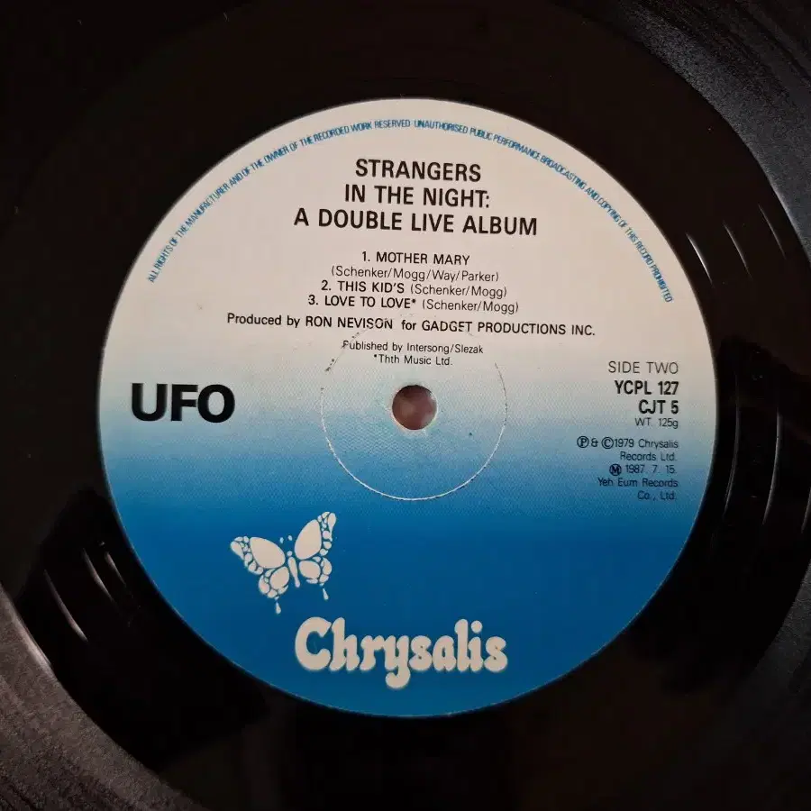 국내라이센스반/UFO - Strangers in the Night LP