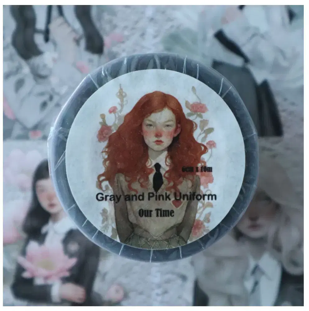 [우리의 시간]Gray and Pink Pet 3D 광택 마테 마테컷