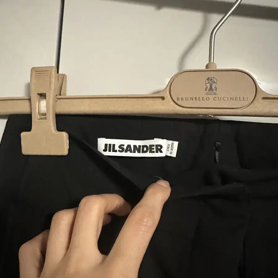 질샌더 Jilsander 블랙 울팬츠