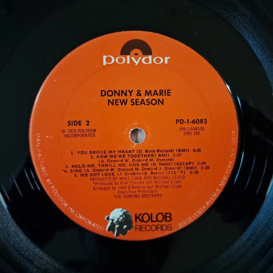 미국원반/Donny & Marie Osmond-New Season LP