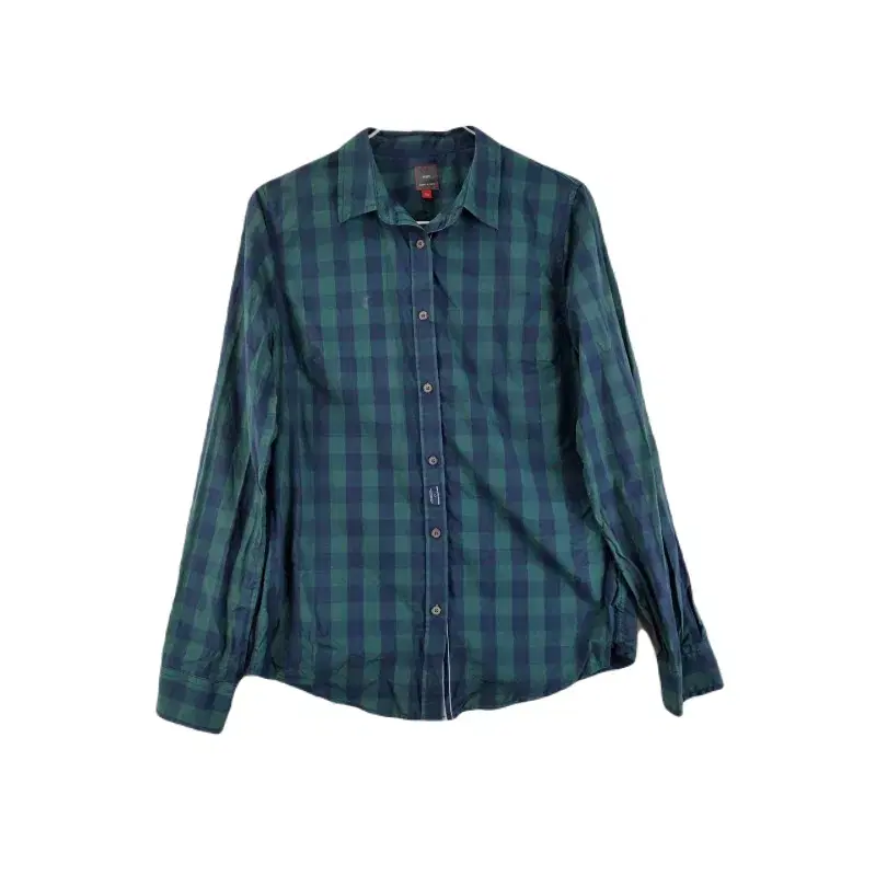 E9664 HUM Women's 90 Green Check Casual Navy/Dark