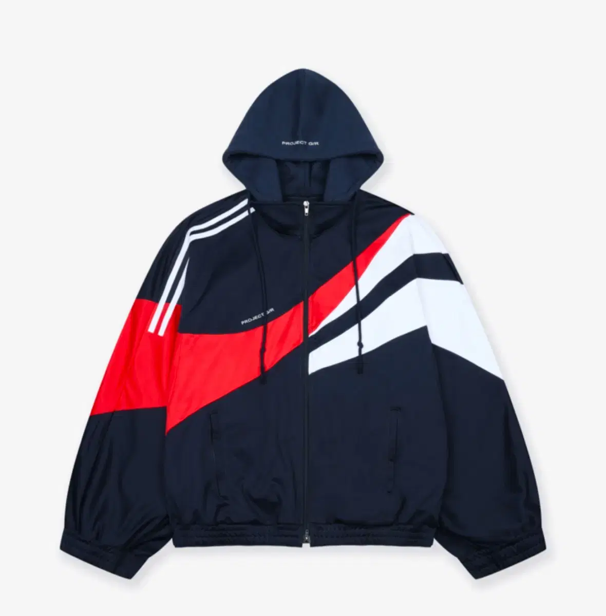 [1]Project GR Fzreal Hybrid Hooded Track Jacket Navy