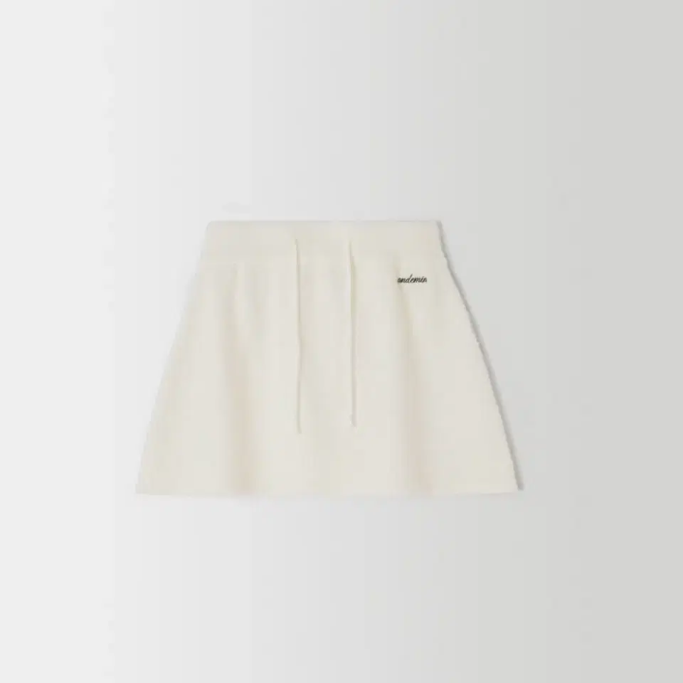 온드민 포니 니트 스커트 아이보리 pony knit skirt