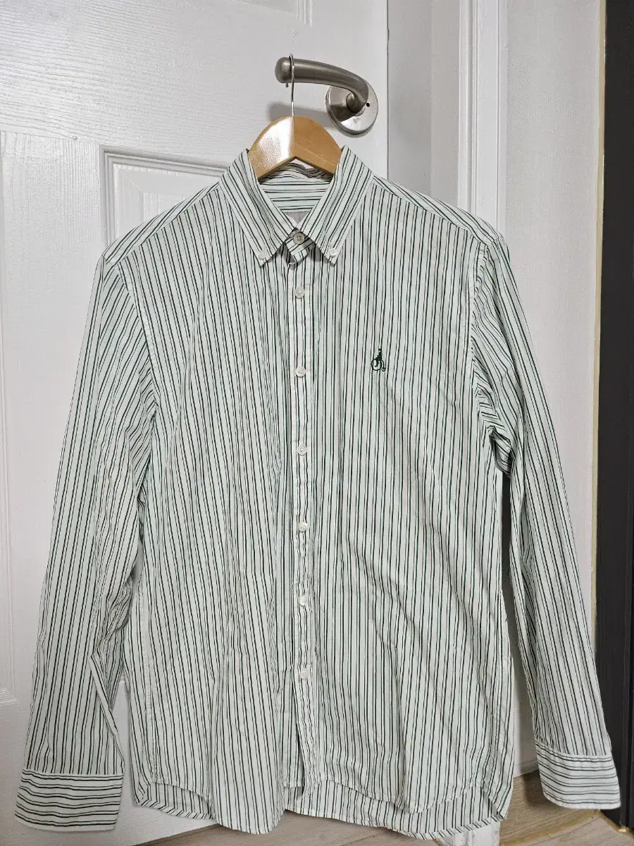 Beanpole Green Double Pin Stripe Shirt (BC0164A02M) size 100