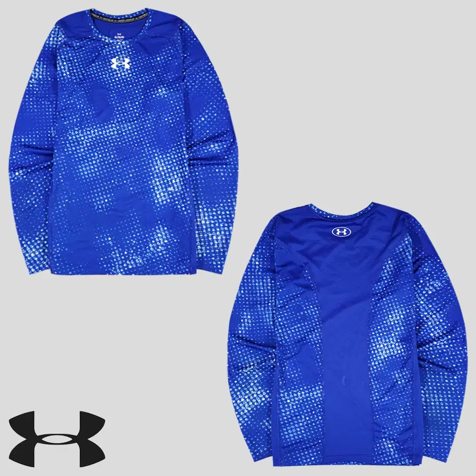 Under Armour bloo White Logo Printing Gradient Dot Pattern Functional Jersey Long Sleeve Tee