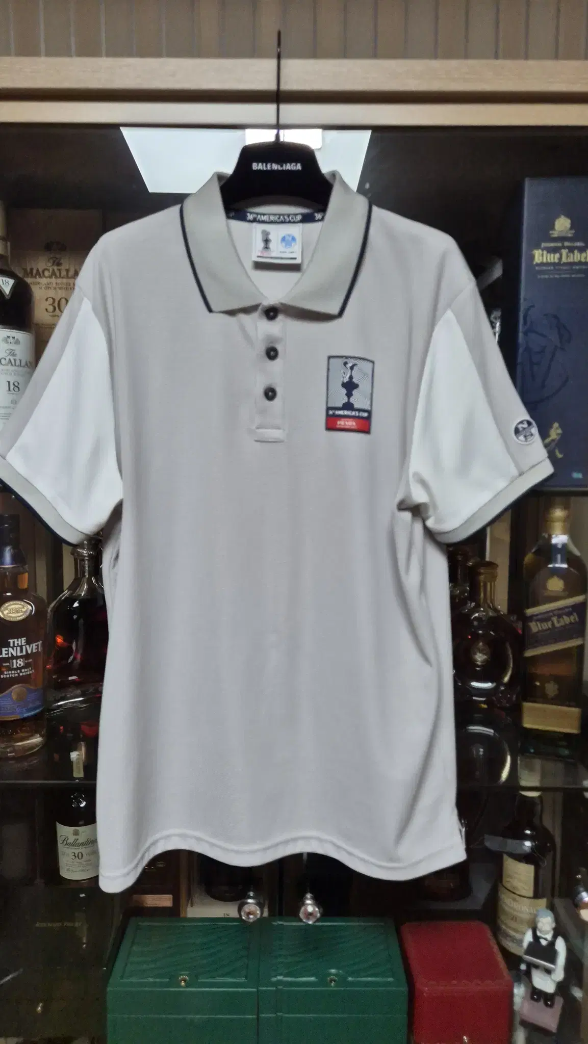 PRADA / NORTH SAILS Short-sleeved polo shirt light gray