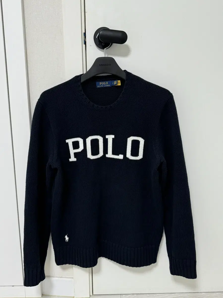 24FW POLO POLO Logo Embroidered Knit Sweater M