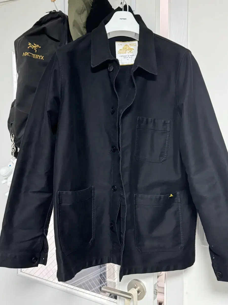 Le Mont Saint-Michel French work jacket black 48