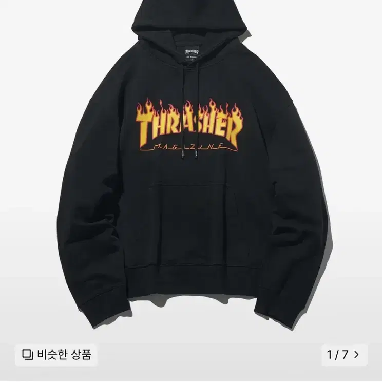 트레셔 후드티 블랙 thrasher L