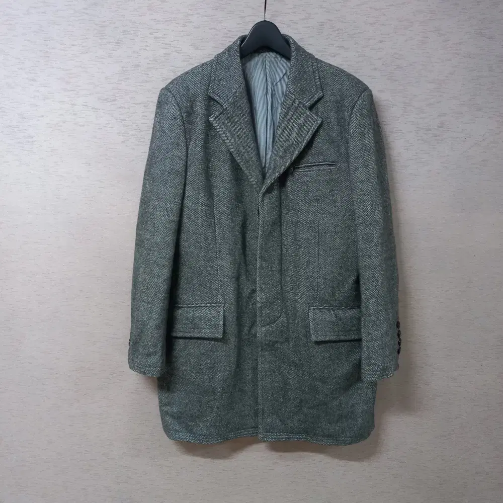 11-27/Stylehomme Gray cashmere-blend coat for Men