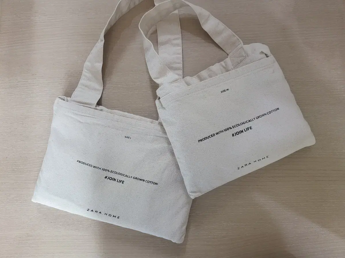 Zara Home 자라홈 에코백 2개 (M+L)