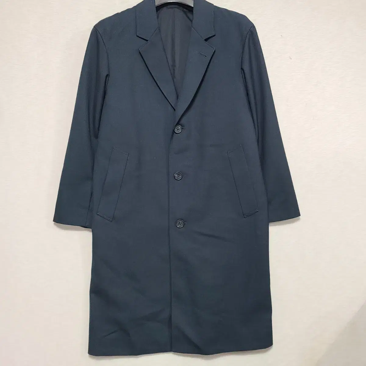 ㅡ UniqloU Navy mid-season coat jacket Men100 ㅡ1127