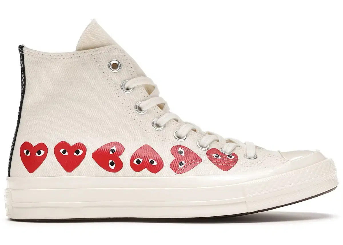 Comme des Garcons PLAY Multi-Heart White