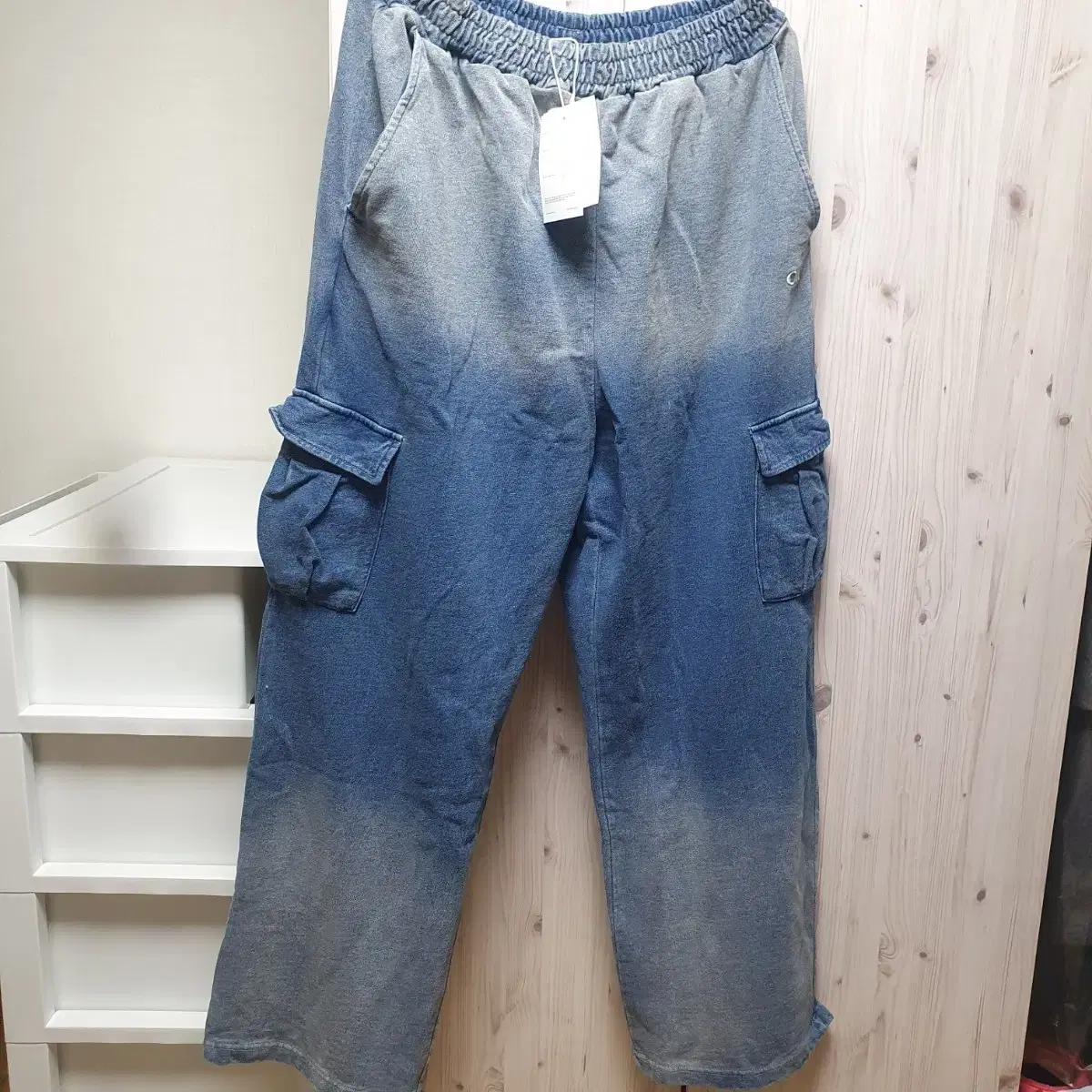 I.O.I Collection Vintage DenimSweat Cargo Pants