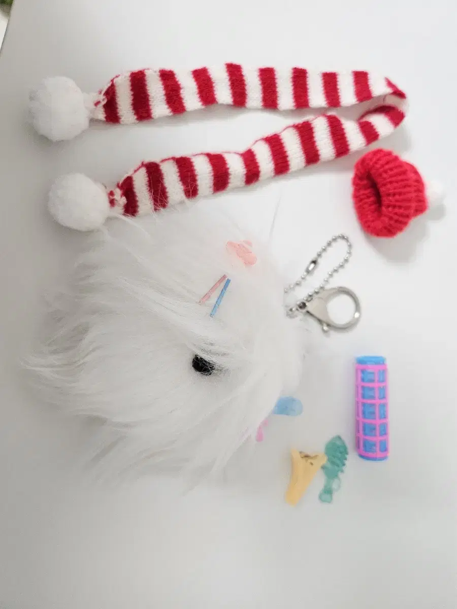 Somyi doll keyring Christmas hat shawl hair roll comb thread pin clothespin flower pin