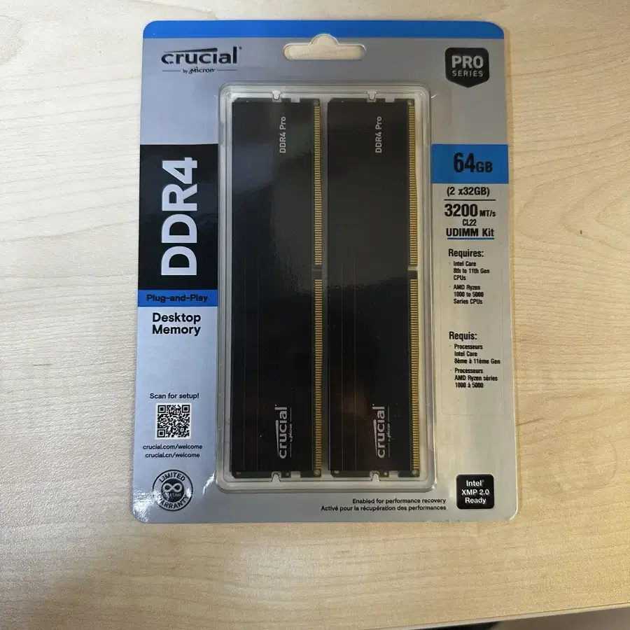 DDR4 램 64기가 2x32gb