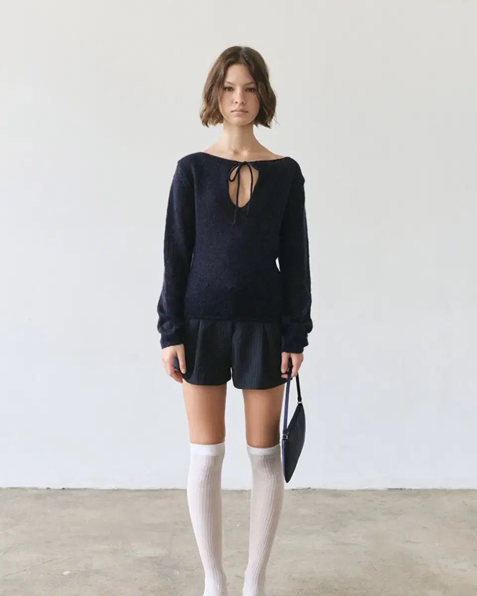 릴리코츠 Dear Boat Neck Knit 네이비