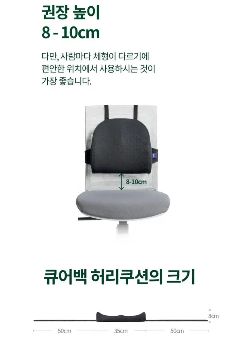 큐어백 허리쿠션