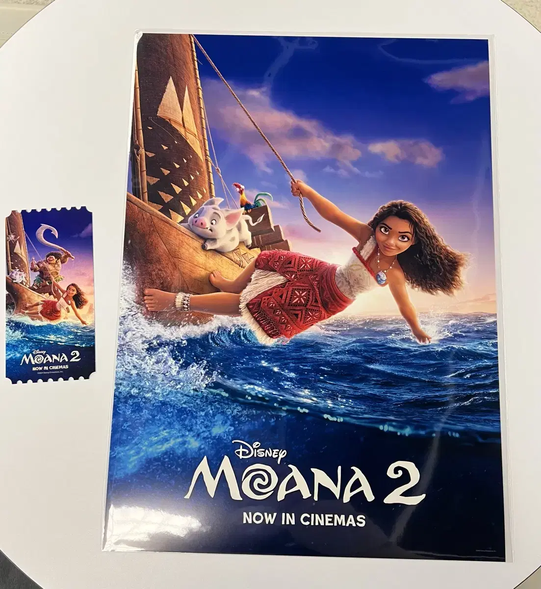 Moana Original Ticket + poster Megabox pre-order benefit