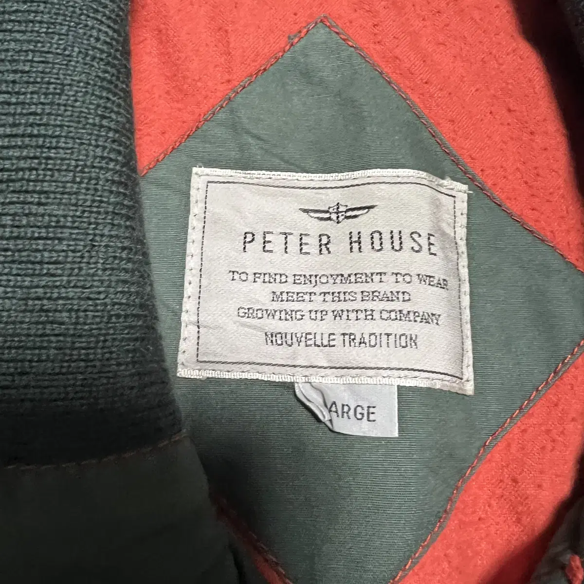 PETER HOUSE 피터 하우스 스티치라인 빈티지점퍼(L)