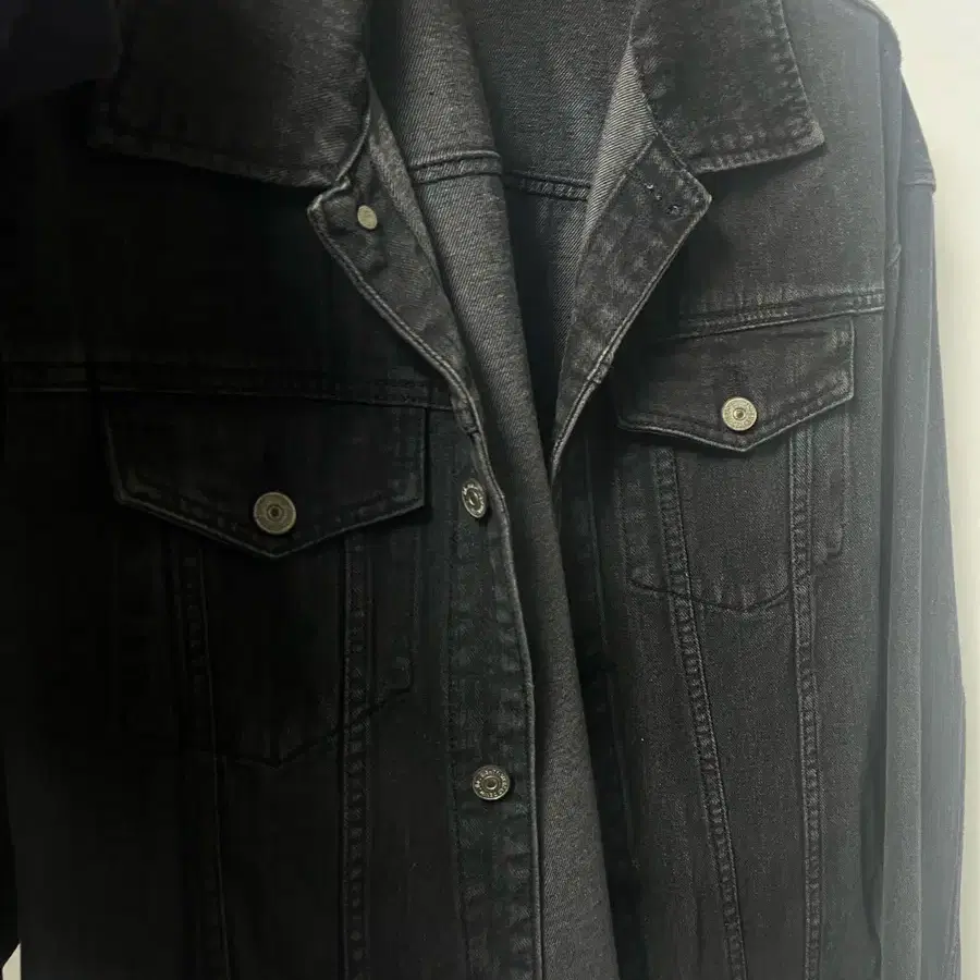 86로드 2724 Washing denim jacket (Black) L