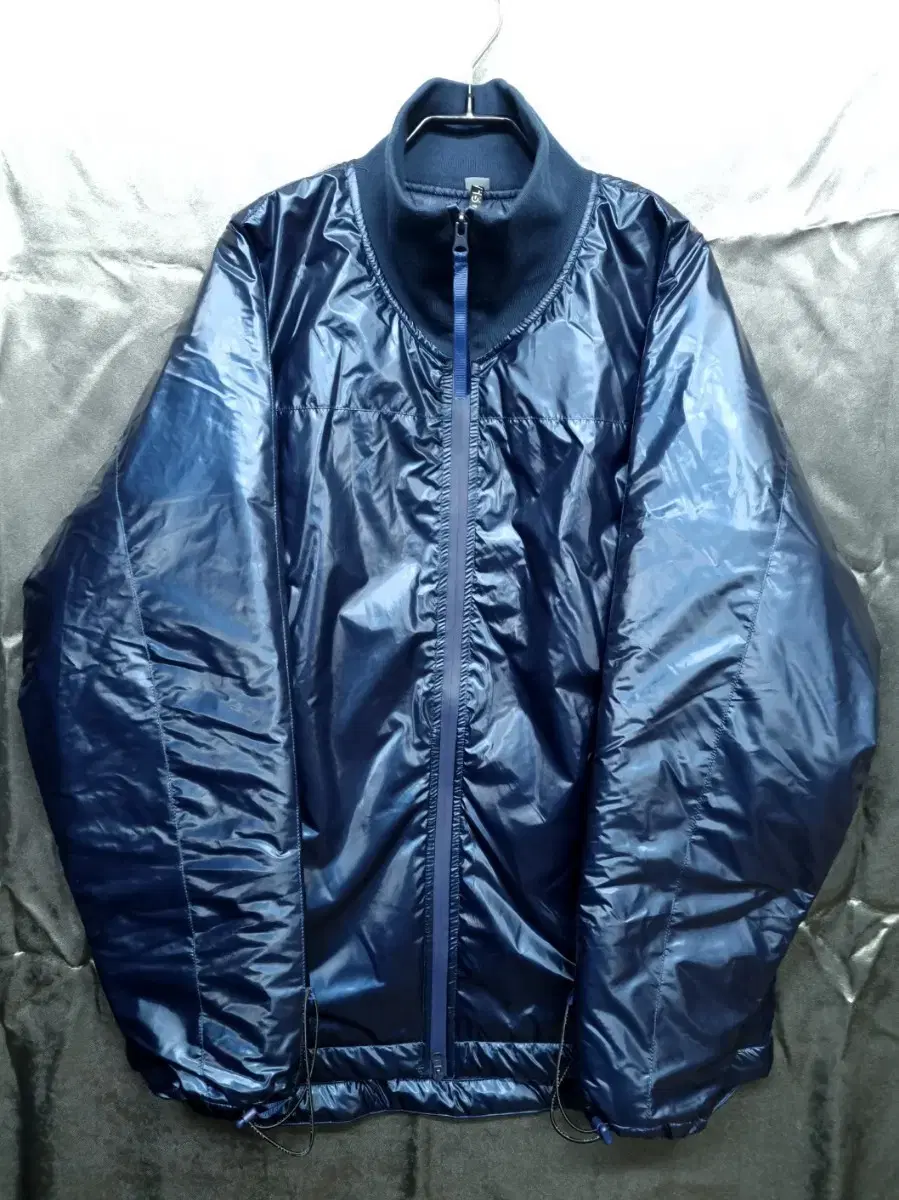 GLACK Navy Glossy Coated Padded Jacket 100-105