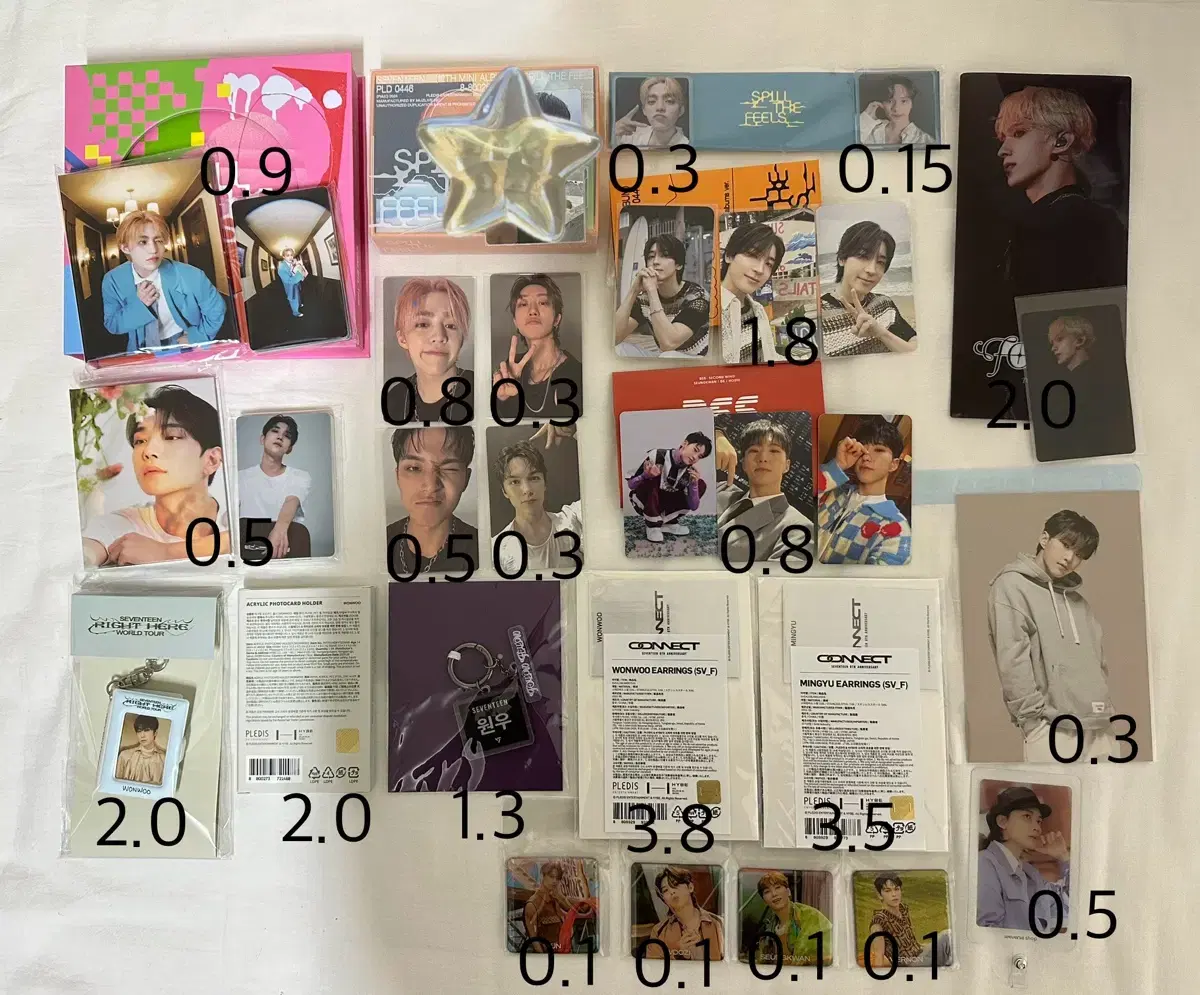 Seventeen official goods album Transfer of photocards