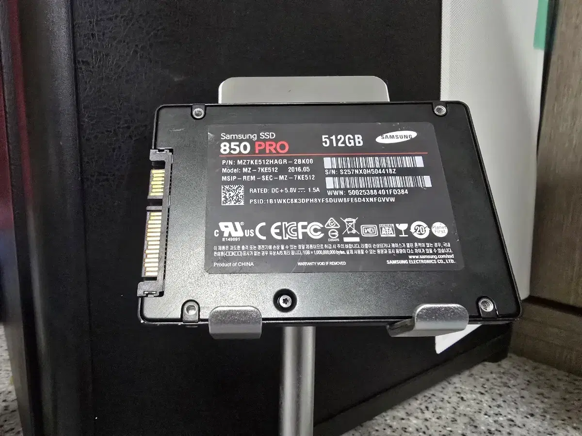 PC부품 SSD 850 PRO 512G