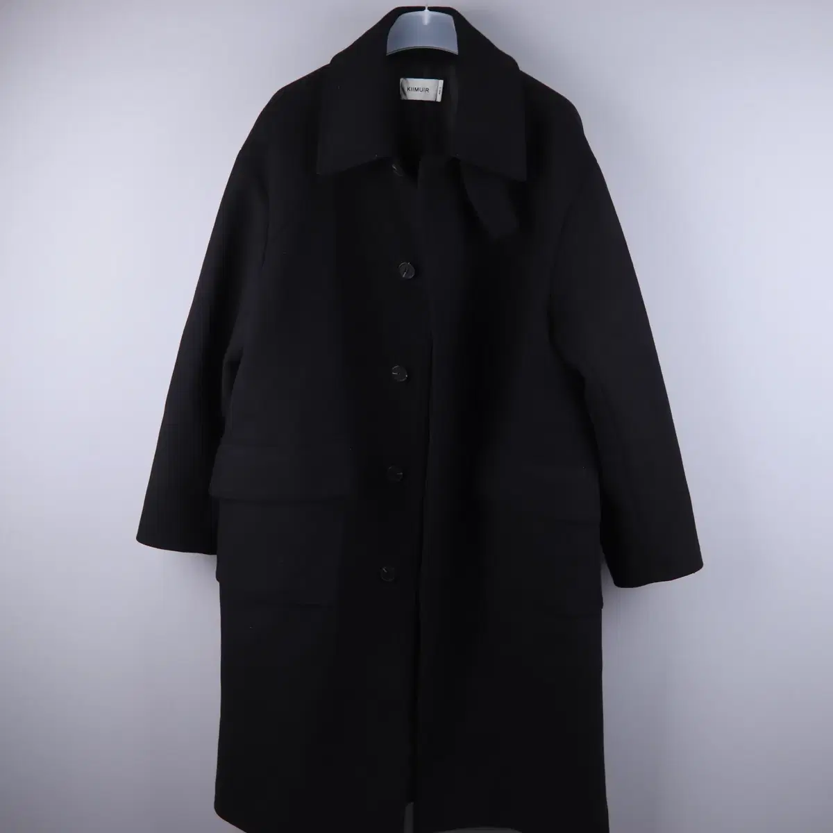 Keymuir Surplus Wool Semi Overcoat Balmacan Black (L)