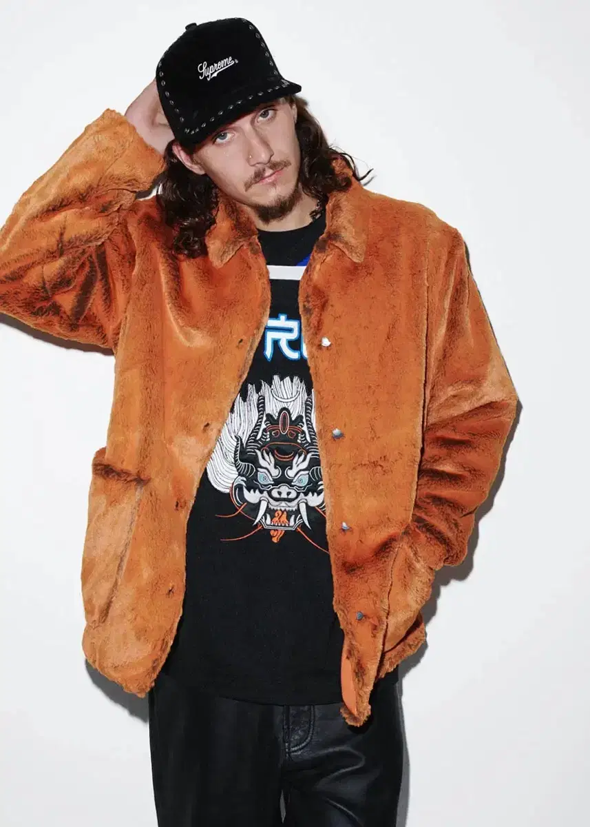 Supreme 21FW Two-Tone Fur Jacket