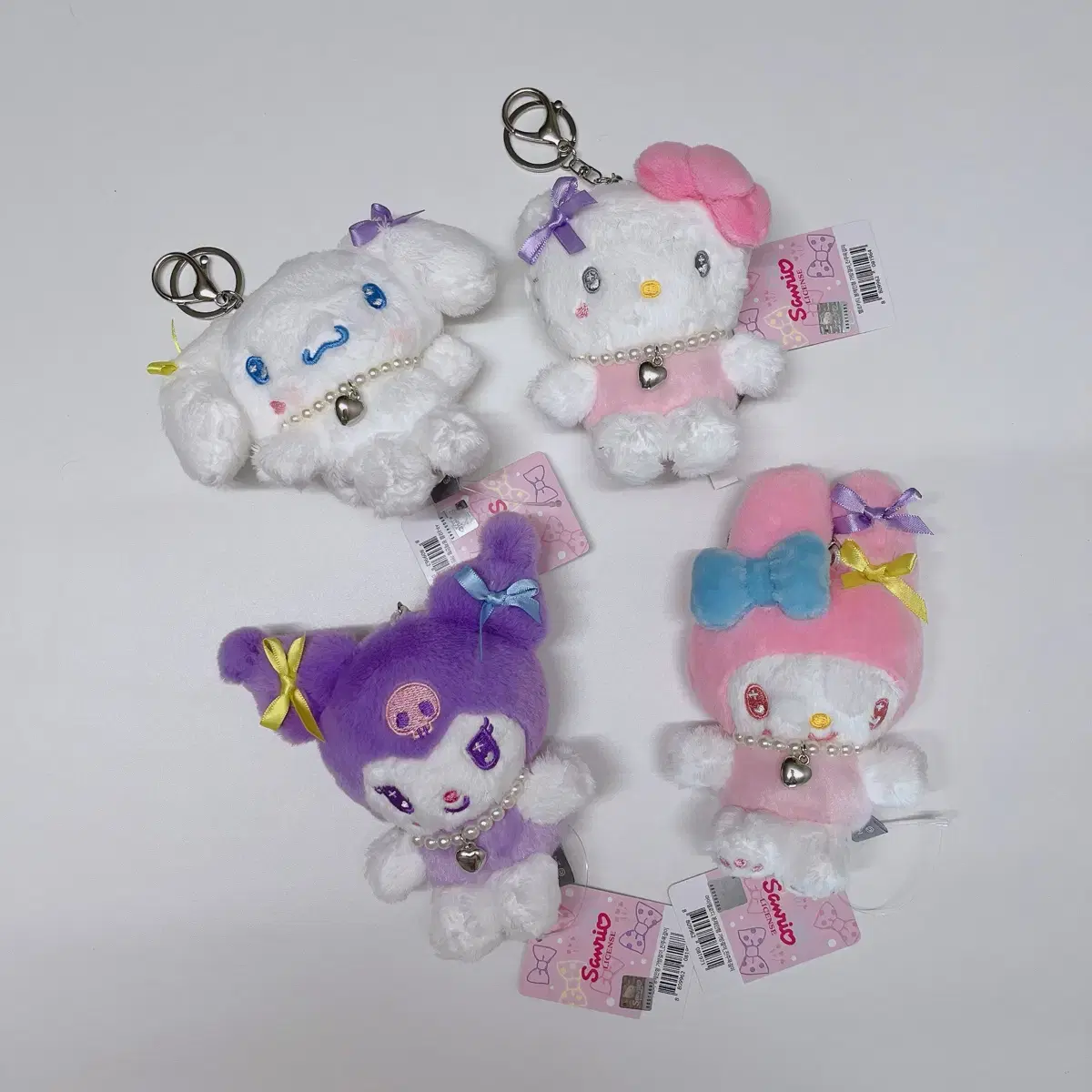 Sanrio Pearl Necklace Kuromi My Melody Cinnamon Roll Hello Kitty Mini Doll