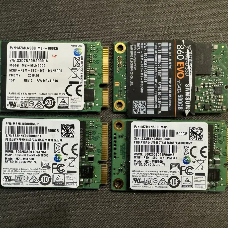 삼성 mSATA SSD 500gb 판매합니다.