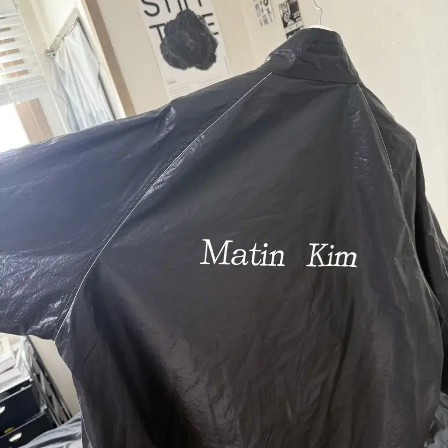 마뗑킴 로고 코팅 점퍼 MATIN KIM LOGO COATING JUMP