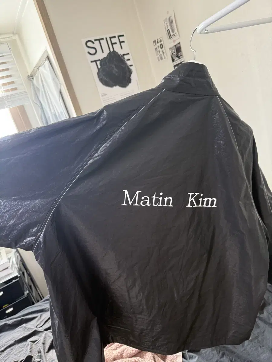 마뗑킴 로고 코팅 점퍼 MATIN KIM LOGO COATING JUMP