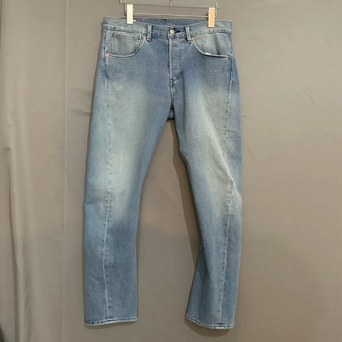 30-inch Levi's 502 Engineered Jin Engine Curved Light Blue Spandex Denim Jeans