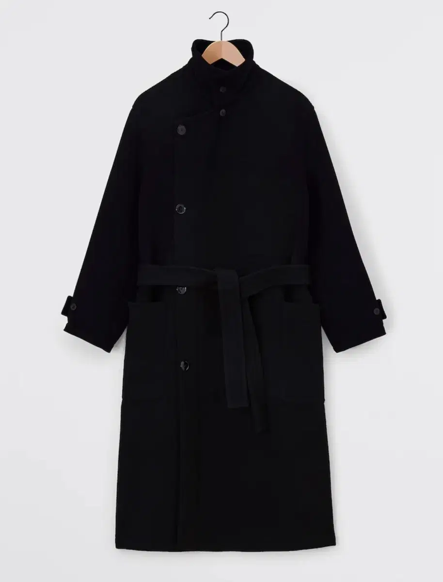 [XS] Lemaire 24fw Wrap Coat Black