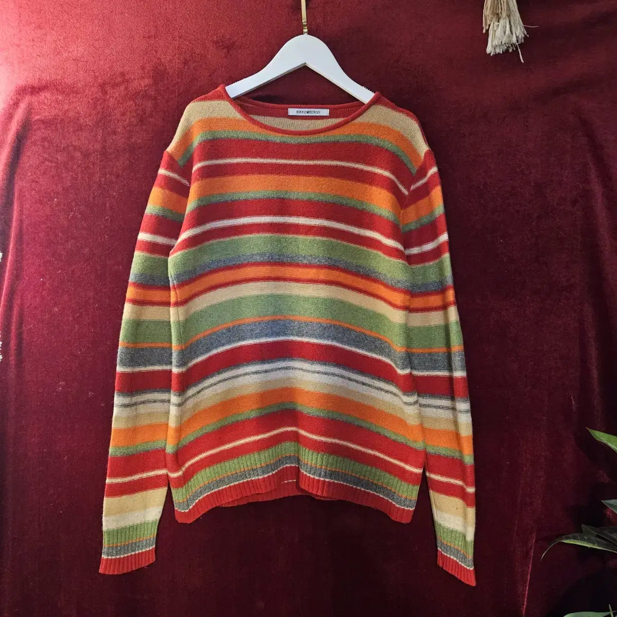 bikkembergs 90's Mixed Color Stripe Knit