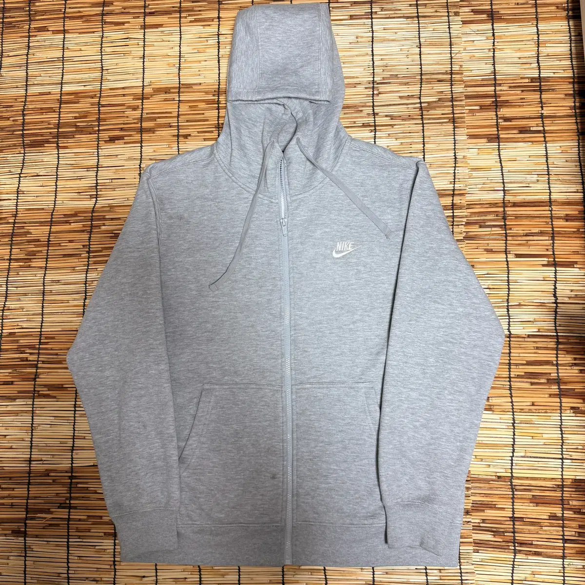 Nike Grey Hooded Zip-up L