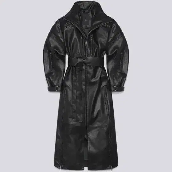 khy faux leather trench 카일리 제너 래더 트렌치 코트