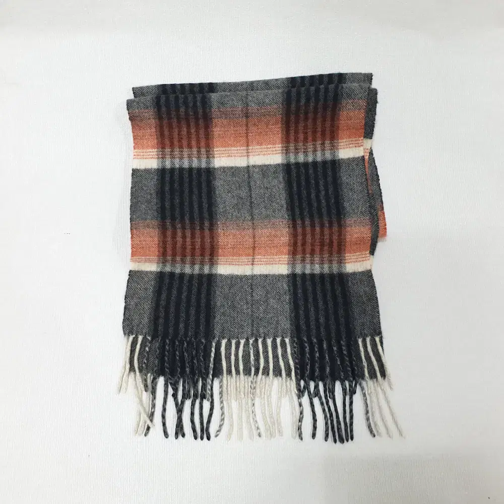 (JJ25127) Cashmere Check Public Muffler Shawl